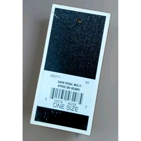 Juicy Couture Beanie Hat NWT Fair Isle Y2K Mohair Angora Blend Logo Charm OS - Picture 6 of 8